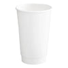 Choice 16oz White Smooth Double Wall Paper Hot Cup (500/case)