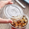 Choice Cold Clear Flat Lid with Straw Slot - 9, 12, 16, 20, and 24 oz. - 1000/Case