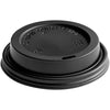 Choice Hot Lids Fits 12oz & 16oz (and 8oz Squat Hot Cups) - Black